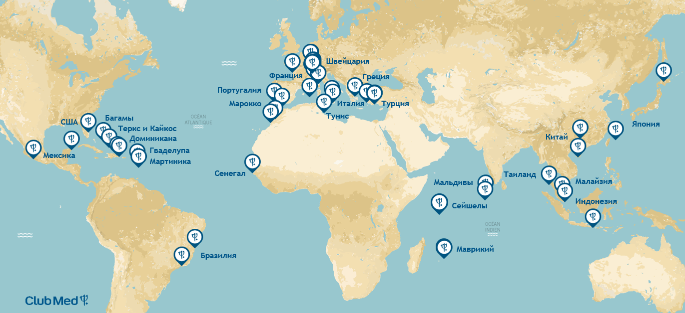 Club Med Map